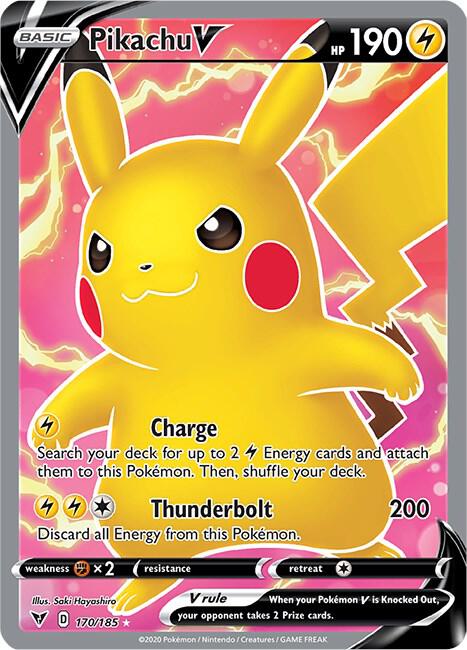 Pikachu V (Full Art) [SWSH04: Vivid Voltage] 170/185
