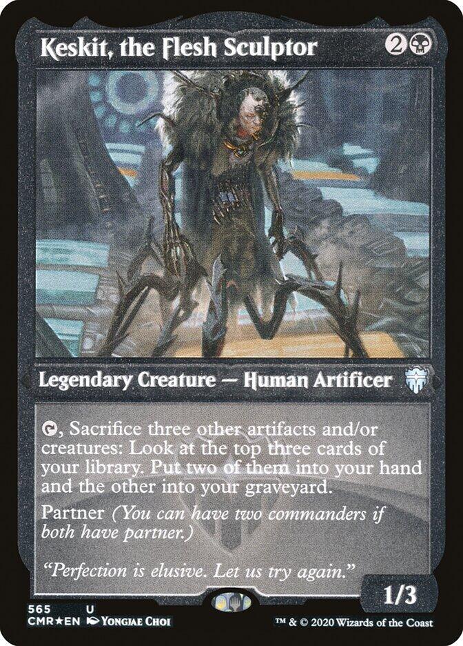 Keskit, the Flesh Sculptor (Foil Etched) [Commander Legends] 565
