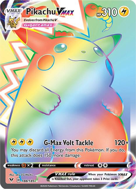 Pikachu VMAX (Secret) [SWSH04: Vivid Voltage] 188/185