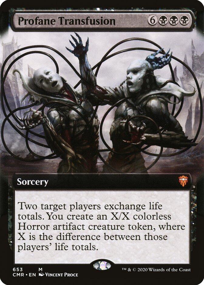Profane Transfusion (Extended Art) [Commander Legends] 653
