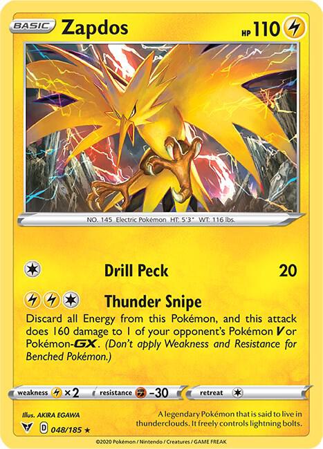 Zapdos [SWSH04: Vivid Voltage] 048/185