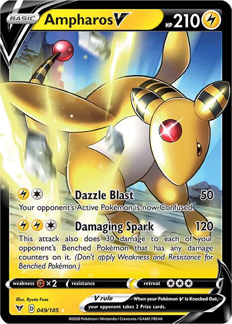 Ampharos V [SWSH04: Vivid Voltage] 049/185