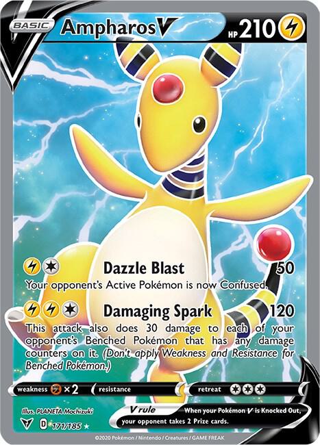 Ampharos V (Full Art) [SWSH04: Vivid Voltage] 171/185