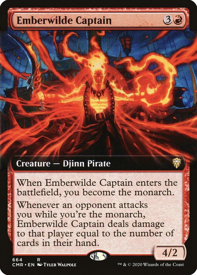 Emberwilde Captain (Extended Art) [Commander Legends] 664