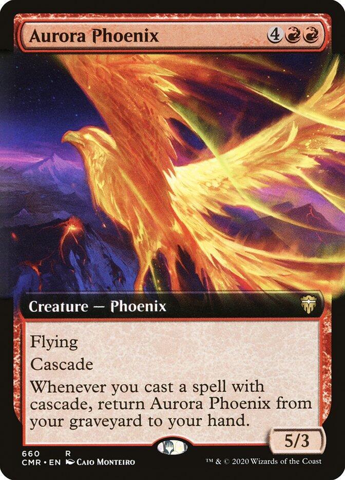 Aurora Phoenix (Extended Art) [Commander Legends] 660