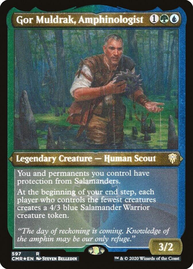 Gor Muldrak, Amphinologist (Foil Etched) [Commander Legends] 597