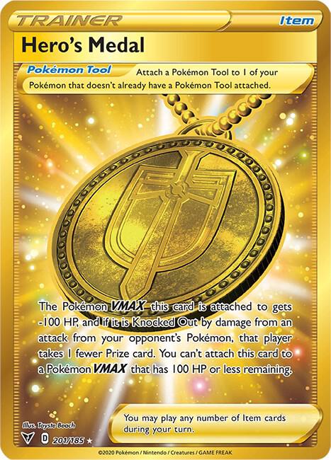 Hero's Medal (Secret) [SWSH04: Vivid Voltage] 201/185