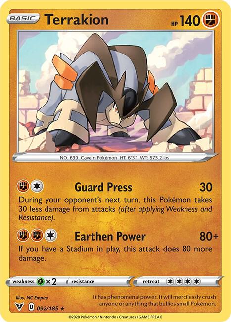 Terrakion [SWSH04: Vivid Voltage] 092/185