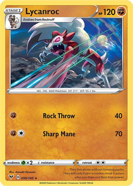 Lycanroc [SWSH04: Vivid Voltage] 095/185