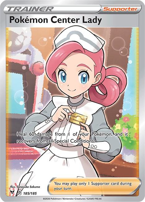 Pokemon Center Lady (Full Art) [SWSH04: Vivid Voltage] 185/185