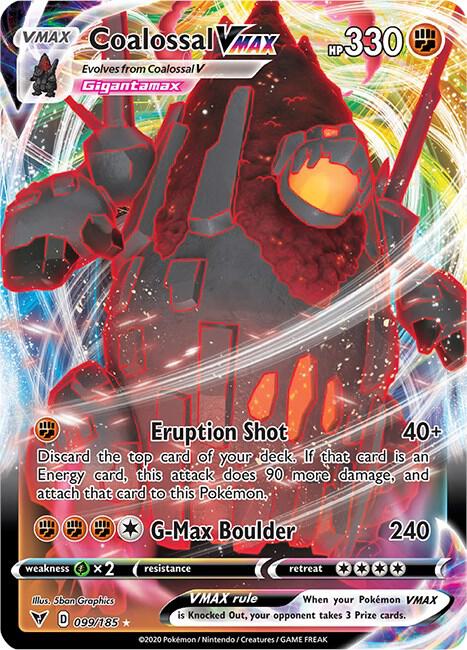 Coalossal VMAX [SWSH04: Vivid Voltage] 099/185