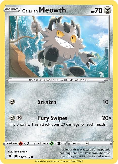 Galarian Meowth [SWSH04: Vivid Voltage] 112/185