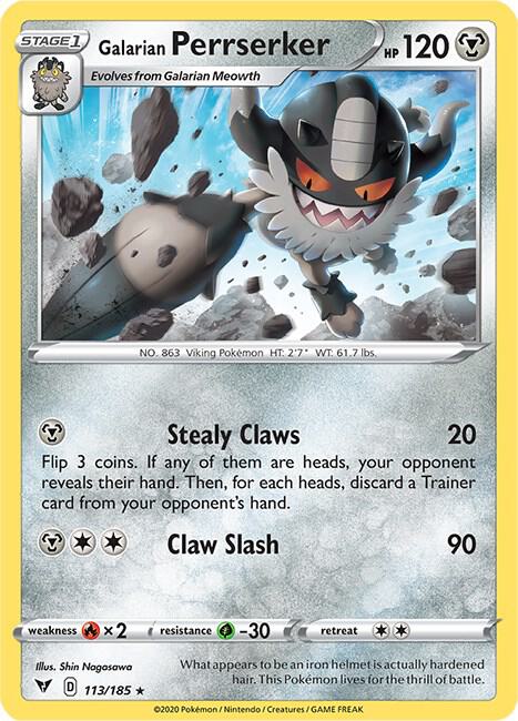 Galarian Perrserker [SWSH04: Vivid Voltage] 113/185