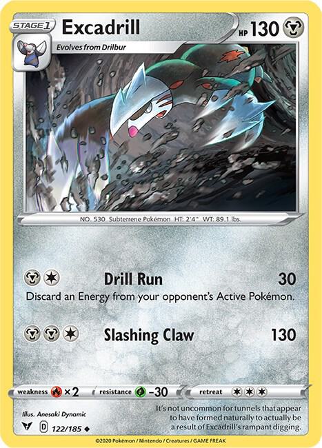Excadrill [SWSH04: Vivid Voltage] 122/185