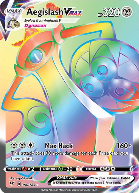 Aegislash VMAX (Secret) [SWSH04: Vivid Voltage] 190/185