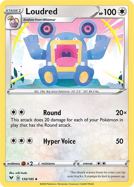 Loudred [SWSH04: Vivid Voltage] 136/185
