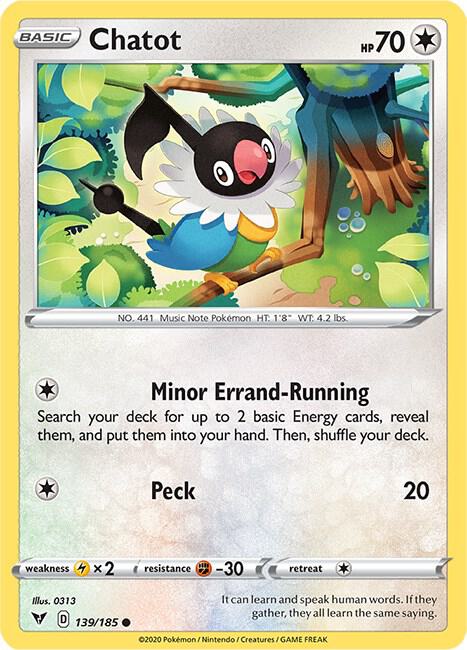 Chatot [SWSH04: Vivid Voltage] 139/185