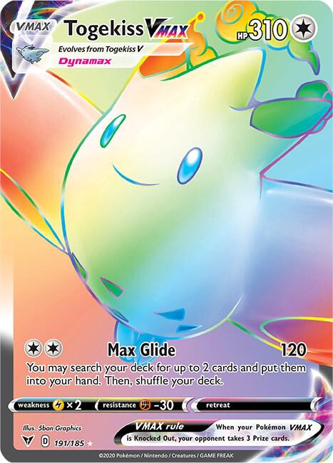 Togekiss VMAX (Secret) [SWSH04: Vivid Voltage] 191/185