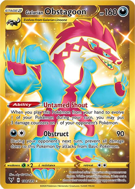Galarian Obstagoon (Secret) [SWSH04: Vivid Voltage] 198/185