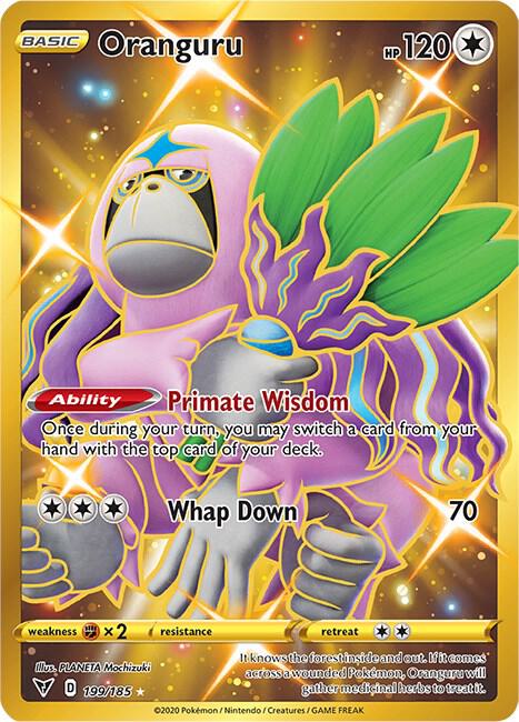 Oranguru (Secret) [SWSH04: Vivid Voltage] 199/185