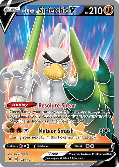 Galarian Sirfetch'd V (Full Art) [SWSH04: Vivid Voltage] 174/185