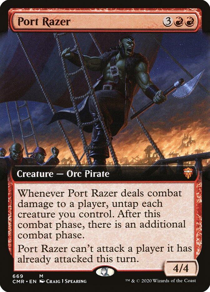 Port Razer (Extended Art) [Commander Legends] 669