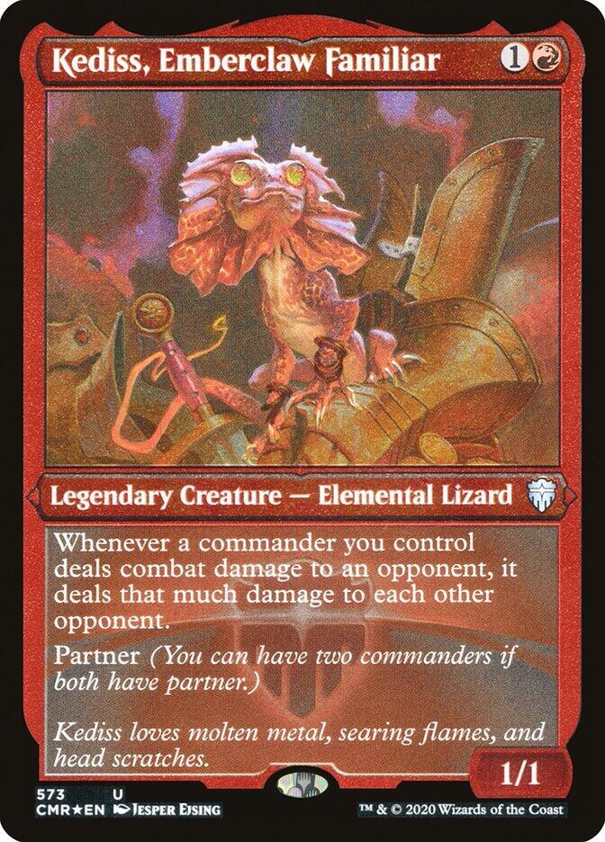 Kediss, Emberclaw Familiar (Foil Etched) [Commander Legends] 573