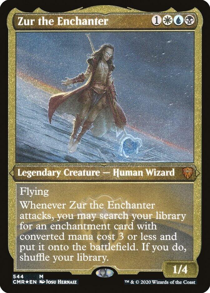 Zur the Enchanter (Foil Etched) [Commander Legends] 544