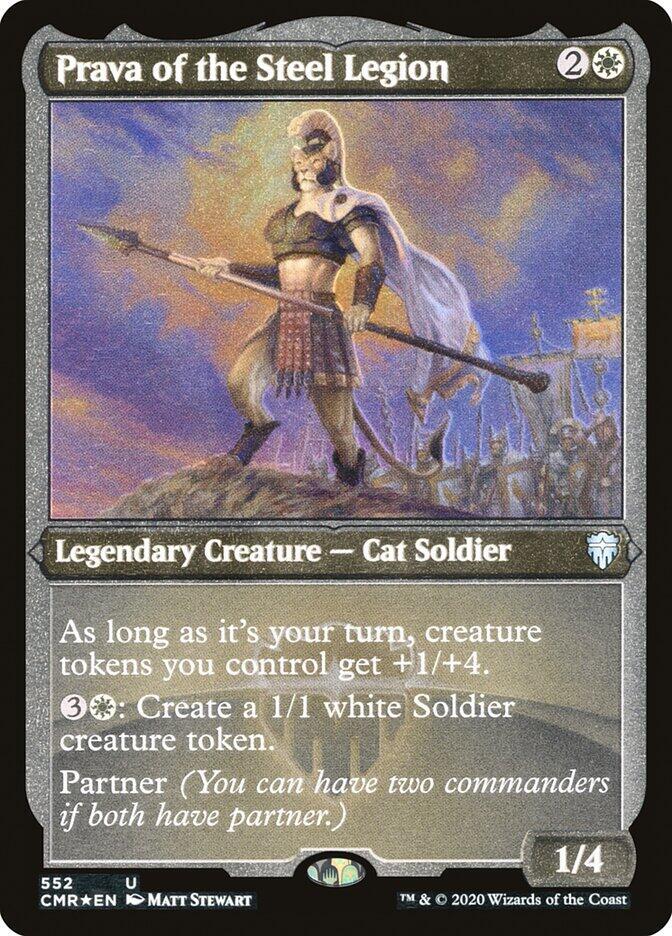 Prava of the Steel Legion (Foil Etched) [Commander Legends] 552