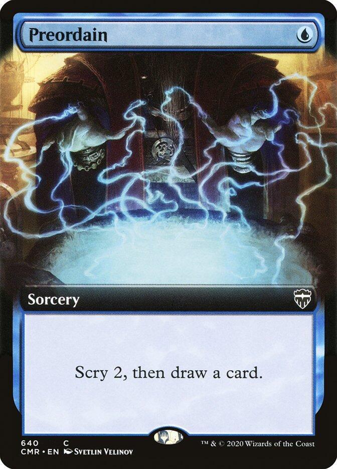 Preordain (Extended Art) [Commander Legends] 640