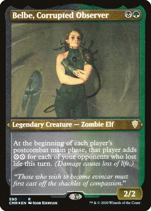 Belbe, Corrupted Observer (Foil Etched) [Commander Legends] 590