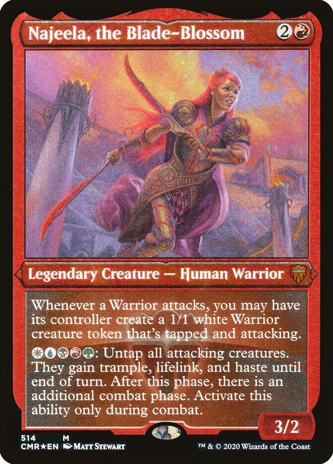 Najeela, the Blade-Blossom (Foil Etched) [Commander Legends] 514