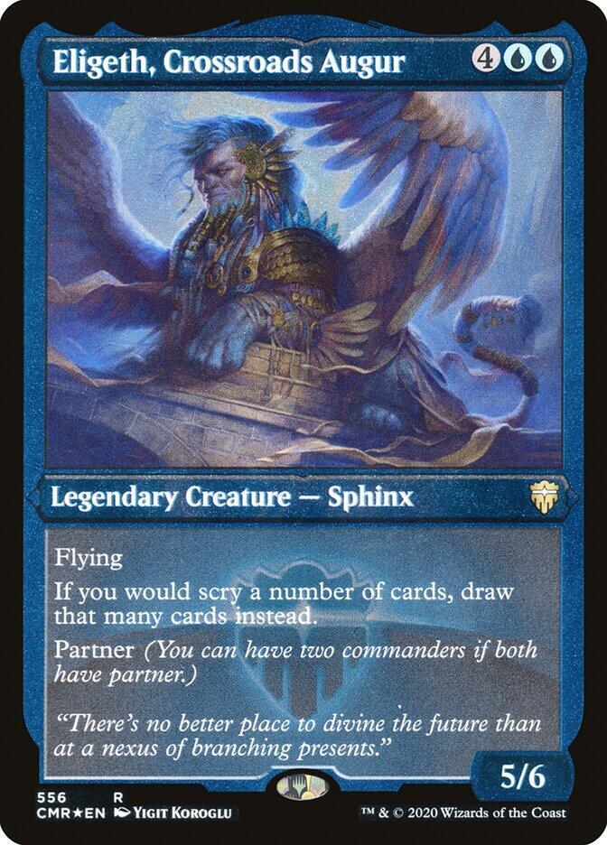Eligeth, Crossroads Augur (Foil Etched) [Commander Legends] 556