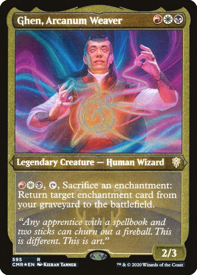 Ghen, Arcanum Weaver (Foil Etched) [Commander Legends] 595