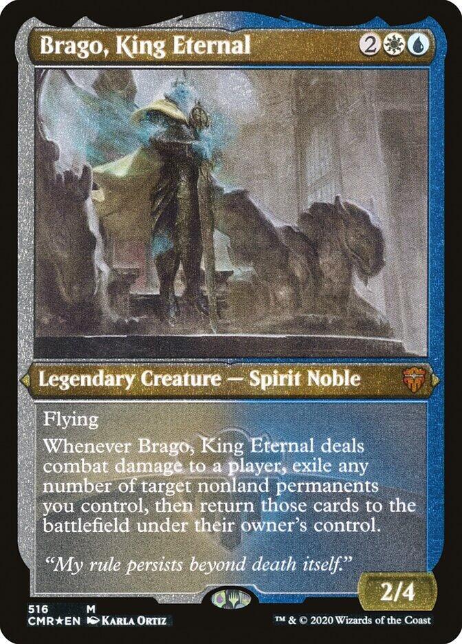 Brago, King Eternal (Foil Etched) [Commander Legends] 516