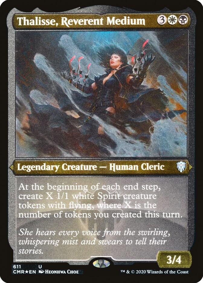 Thalisse, Reverent Medium (Foil Etched) [Commander Legends] 611