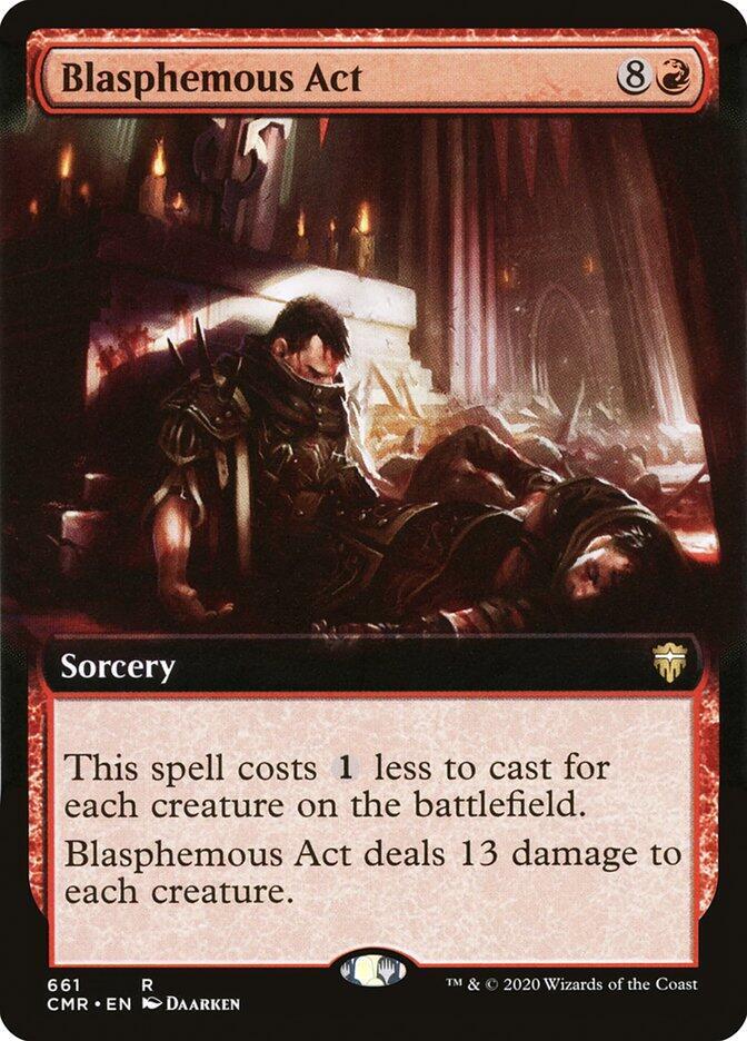 Blasphemous Act (Extended Art) [Commander Legends] 661
