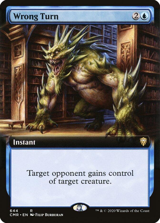 Wrong Turn (Extended Art) [Commander Legends] 644