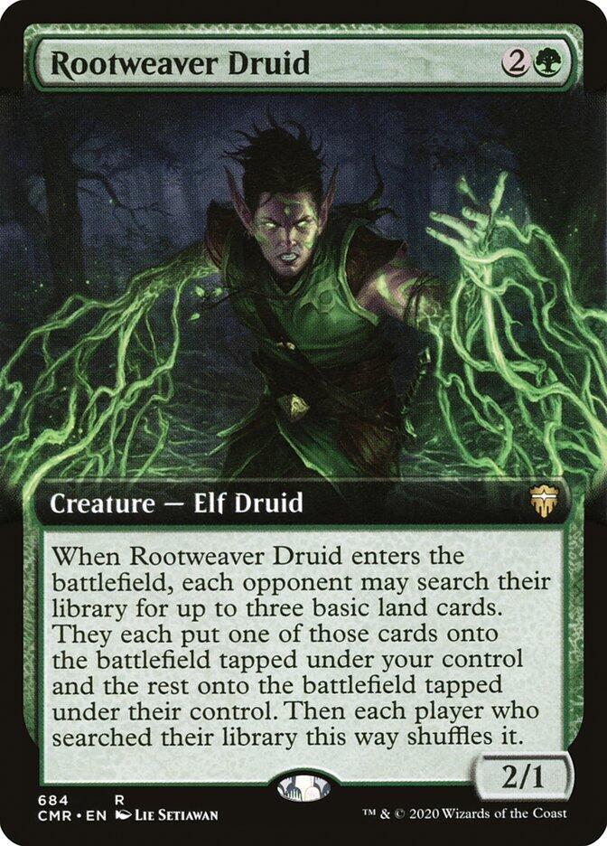 Rootweaver Druid (Extended Art) [Commander Legends] 684