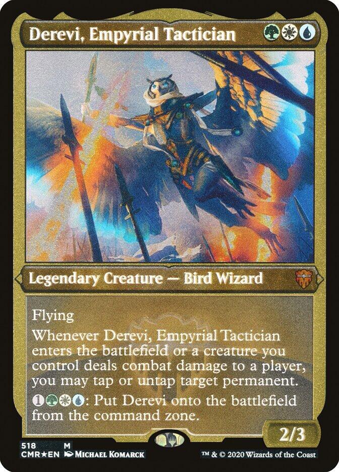 Derevi, Empyrial Tactician (Foil Etched) [Commander Legends] 518