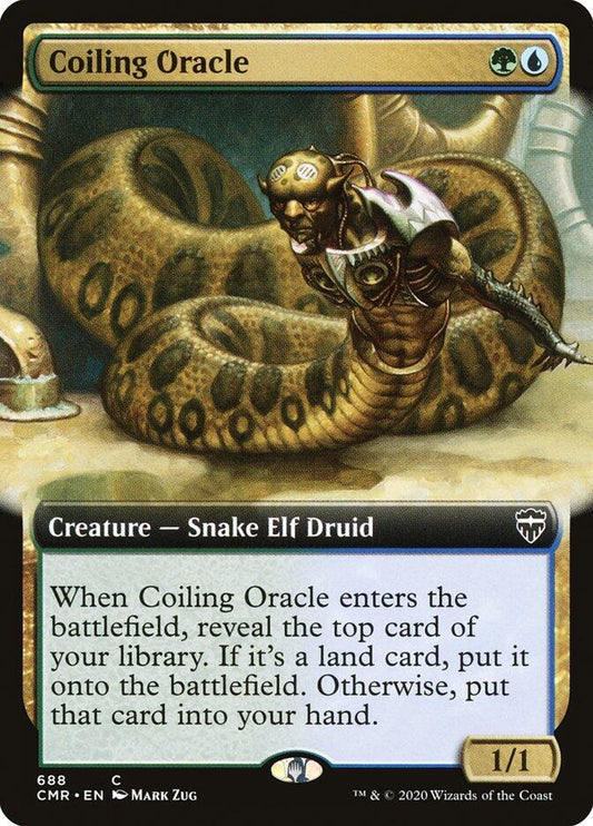 Coiling Oracle (Extended Art) [Commander Legends] 688