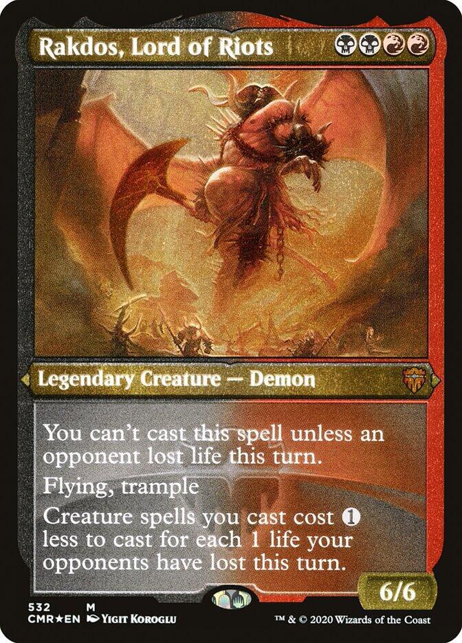 Rakdos, Lord of Riots (Foil Etched) [Commander Legends] 532