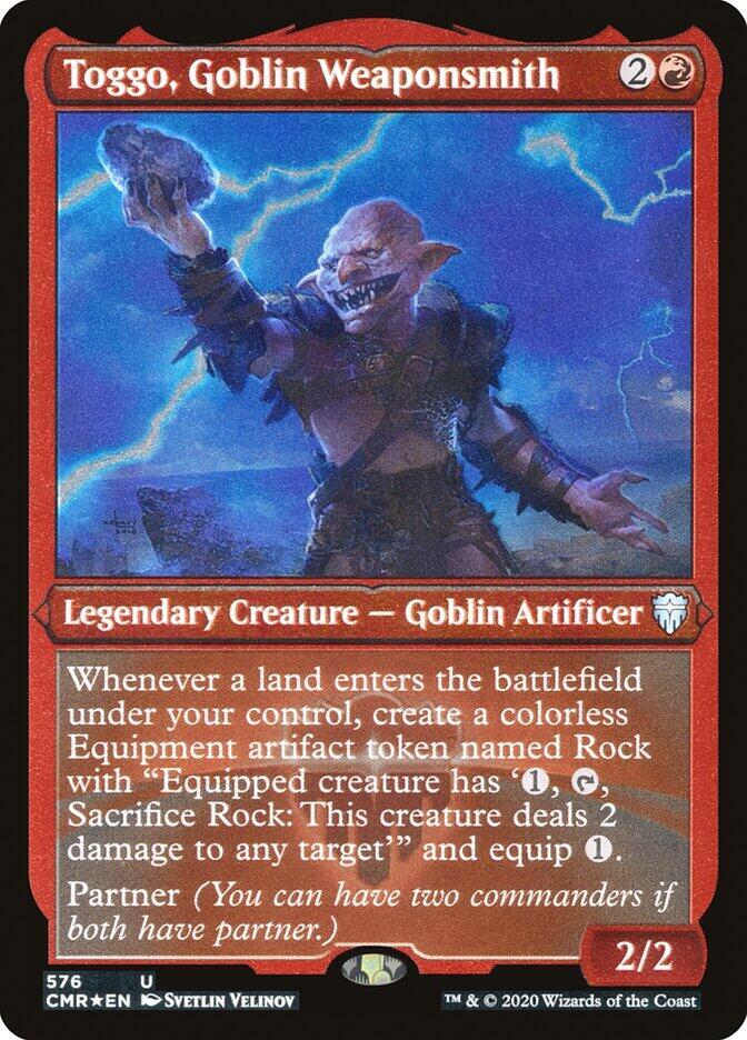 Toggo, Goblin Weaponsmith (Foil Etched) [Commander Legends] 576