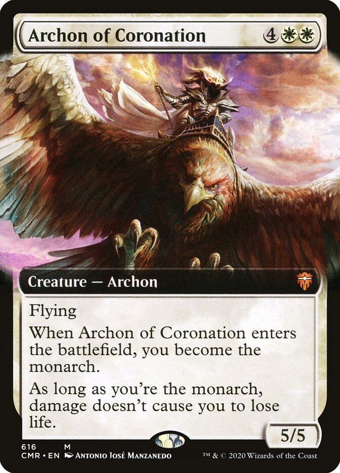 Archon of Coronation (Extended Art) [Commander Legends] 616