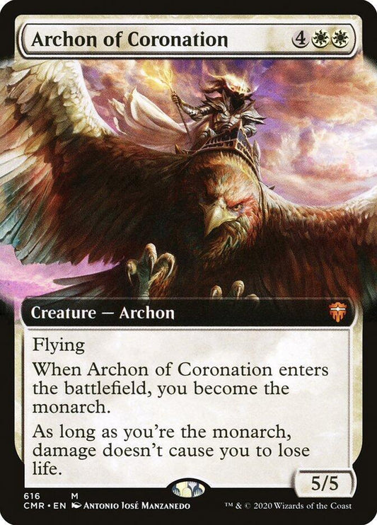 Archon of Coronation (Extended Art) [Commander Legends] 616