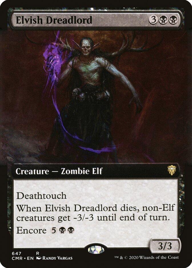 Elvish Dreadlord (Extended Art) [Commander Legends] 647