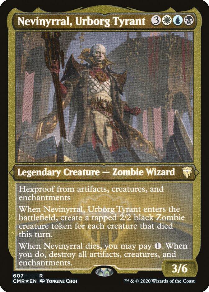 Nevinyrral, Urborg Tyrant (Foil Etched) [Commander Legends] 607