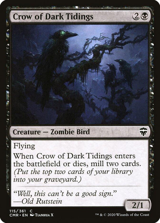 Crow of Dark Tidings [Commander Legends] 115