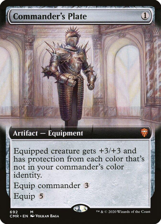 Commander's Plate (Extended Art) [Commander Legends] 692