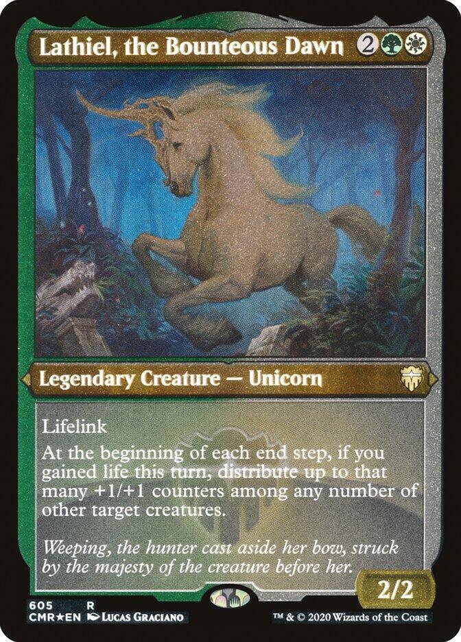 Lathiel, the Bounteous Dawn (Foil Etched) [Commander Legends] 605